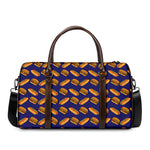 Hot Dog And Hamburger Pattern Print Duffle Bag