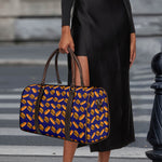 Hot Dog And Hamburger Pattern Print Duffle Bag