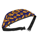 Hot Dog And Hamburger Pattern Print Fanny Pack