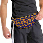 Hot Dog And Hamburger Pattern Print Fanny Pack