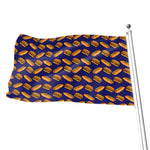 Hot Dog And Hamburger Pattern Print Flag