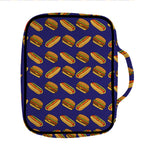 Hot Dog And Hamburger Pattern Print Front Pocket Bible Bag