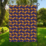 Hot Dog And Hamburger Pattern Print Garden Flag