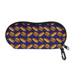 Hot Dog And Hamburger Pattern Print Glasses Case