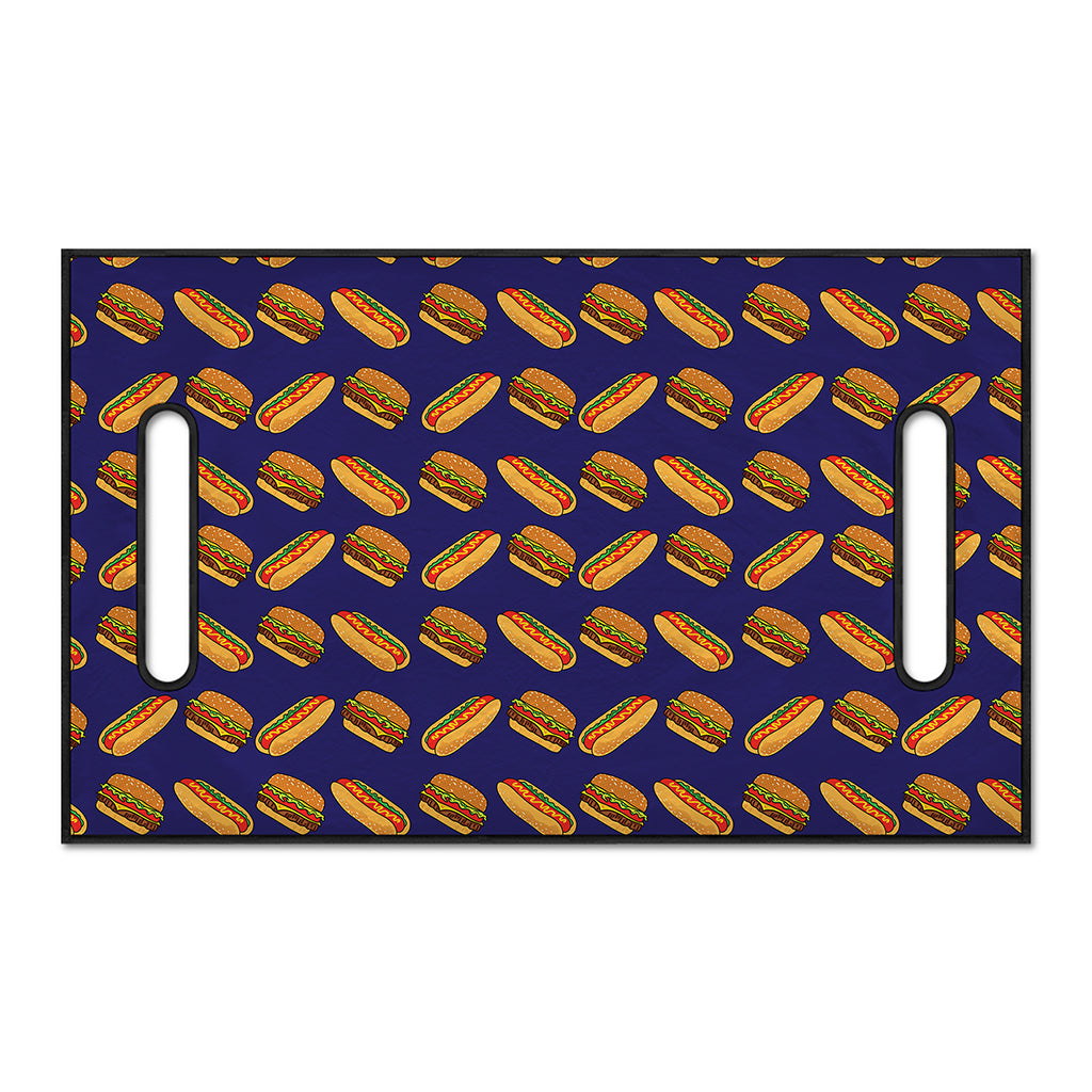 Hot Dog And Hamburger Pattern Print Golf Cart Seat Cover