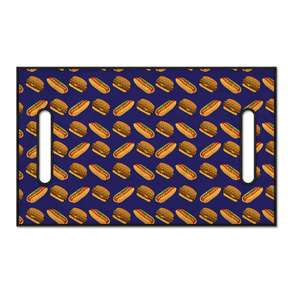 Hot Dog And Hamburger Pattern Print Golf Cart Seat Cover