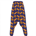Hot Dog And Hamburger Pattern Print Hammer Pants
