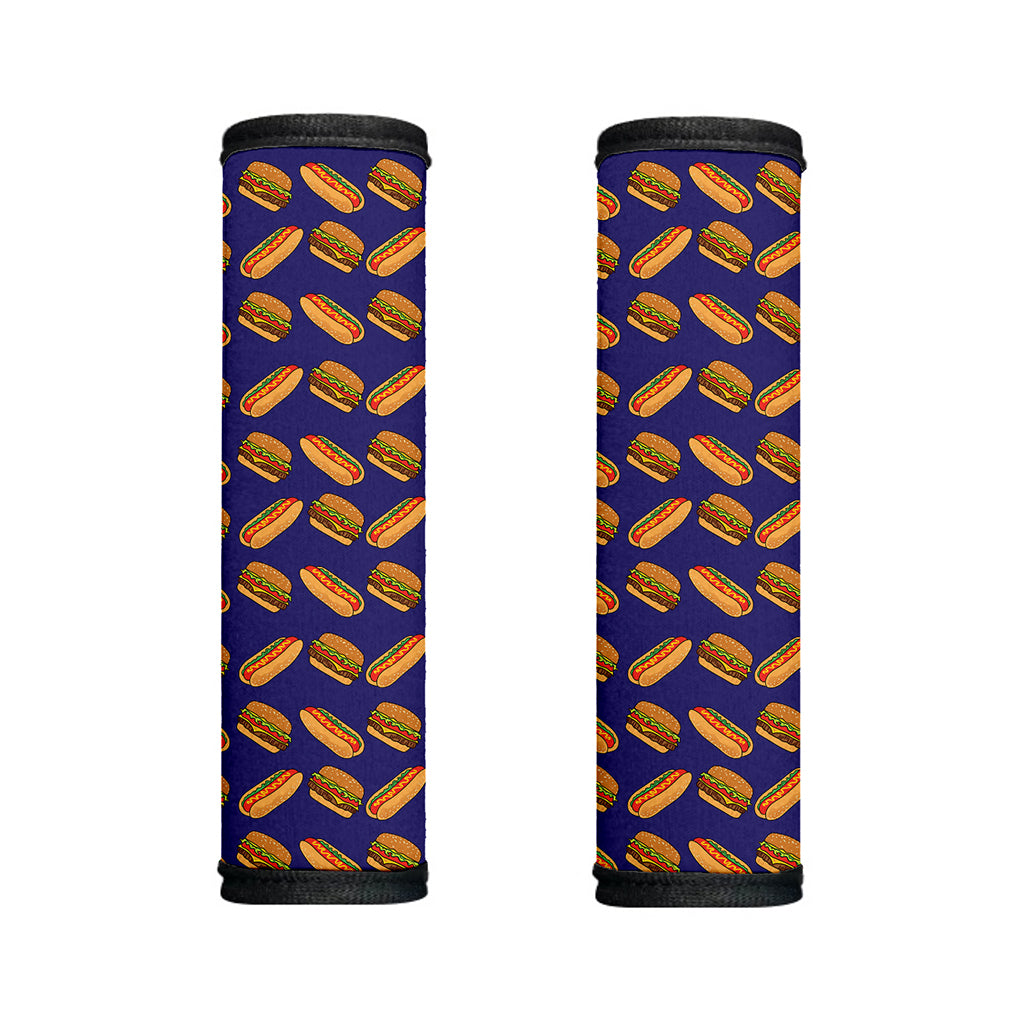 Hot Dog And Hamburger Pattern Print Handle Covers