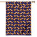 Hot Dog And Hamburger Pattern Print House Flag