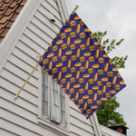 Hot Dog And Hamburger Pattern Print House Flag