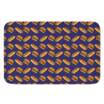 Hot Dog And Hamburger Pattern Print Indoor Door Mat