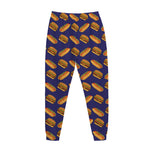 Hot Dog And Hamburger Pattern Print Jogger Pants