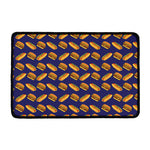 Hot Dog And Hamburger Pattern Print Kitchen Mat