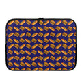 Hot Dog And Hamburger Pattern Print Laptop Sleeve