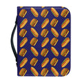 Hot Dog And Hamburger Pattern Print Leather Bible Cover