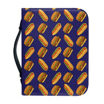 Hot Dog And Hamburger Pattern Print Leather Bible Cover