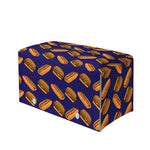 Hot Dog And Hamburger Pattern Print Leather Tissue Box Cover