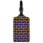 Hot Dog And Hamburger Pattern Print Luggage Tag