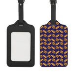 Hot Dog And Hamburger Pattern Print Luggage Tag