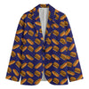 Hot Dog And Hamburger Pattern Print Men's Blazer