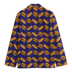 Hot Dog And Hamburger Pattern Print Men's Blazer