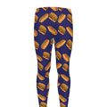 Hot Dog And Hamburger Pattern Print Men's Leggings