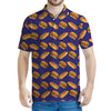 Hot Dog And Hamburger Pattern Print Men's Polo Shirt