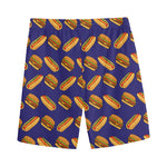 Hot Dog And Hamburger Pattern Print Men's Sports Shorts