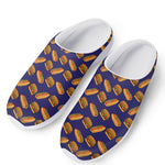 Hot Dog And Hamburger Pattern Print Mesh Casual Shoes
