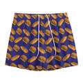 Hot Dog And Hamburger Pattern Print Mesh Shorts