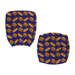 Hot Dog And Hamburger Pattern Print Office Chair Cover