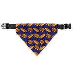 Hot Dog And Hamburger Pattern Print Over The Collar Dog Bandana