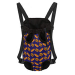Hot Dog And Hamburger Pattern Print Pet Carrier Backpack