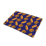 Hot Dog And Hamburger Pattern Print Pet Cooling Mat Cover