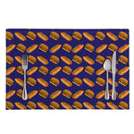 Hot Dog And Hamburger Pattern Print Placemat