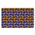Hot Dog And Hamburger Pattern Print Polyester Doormat