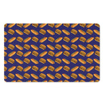 Hot Dog And Hamburger Pattern Print Polyester Doormat