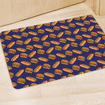 Hot Dog And Hamburger Pattern Print Polyester Doormat