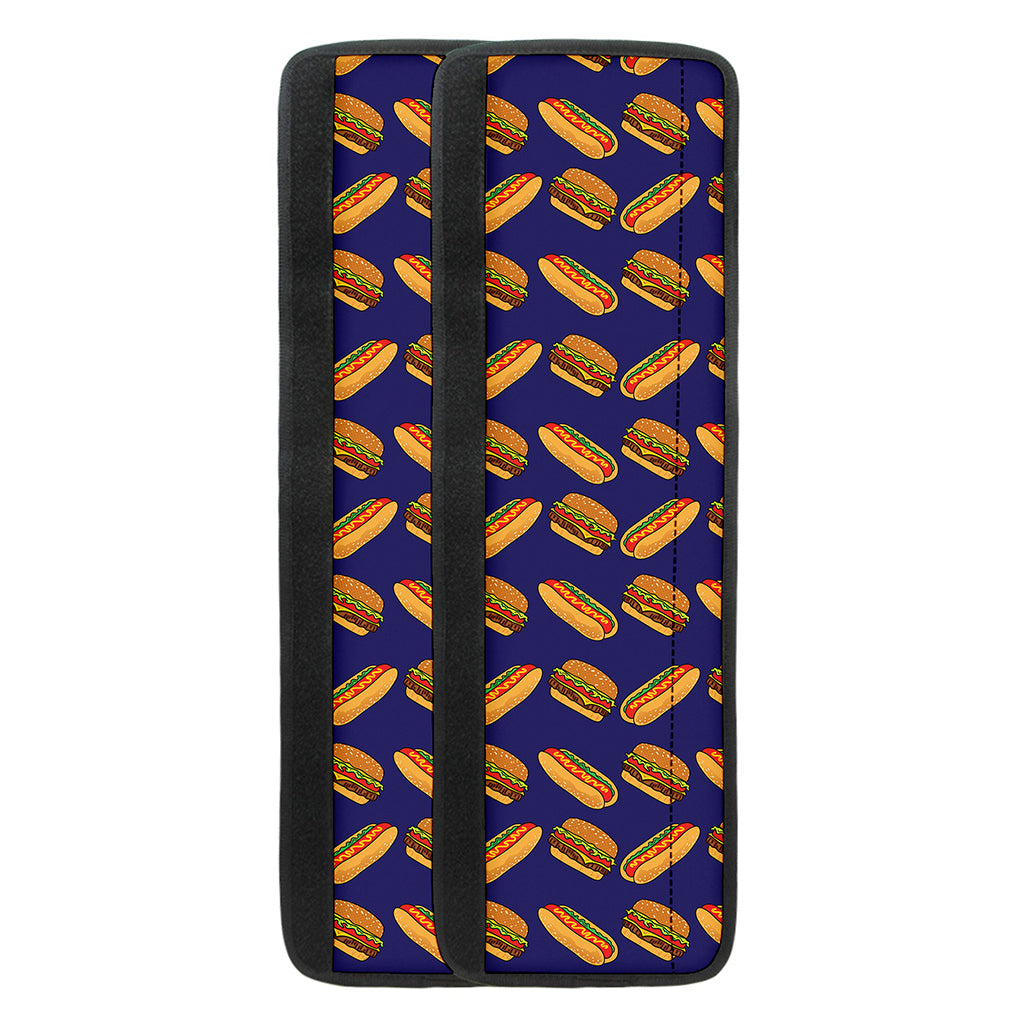 Hot Dog And Hamburger Pattern Print Refrigerator Handle Covers