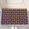 Hot Dog And Hamburger Pattern Print Rubber Doormat
