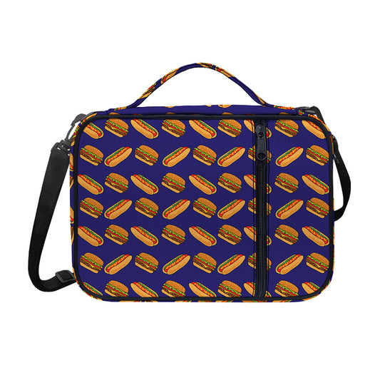 Hot Dog And Hamburger Pattern Print Shoulder Strap Bible Bag