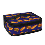 Hot Dog And Hamburger Pattern Print Small Lunch Bag