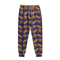 Hot Dog And Hamburger Pattern Print Sweatpants