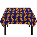 Hot Dog And Hamburger Pattern Print Tablecloth