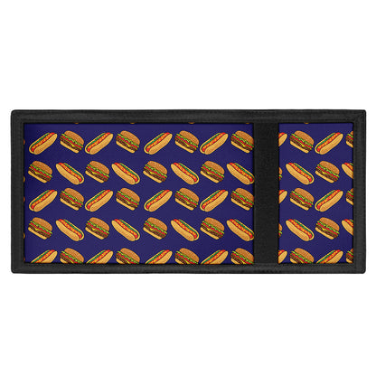 Hot Dog And Hamburger Pattern Print Trifold Wallet