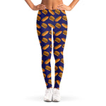 Hot Dog And Hamburger Pattern Print Women's Leggings