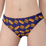 Hot Dog And Hamburger Pattern Print Women's Panties