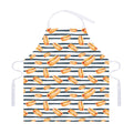Hot Dog Striped Pattern Print Adjustable Apron
