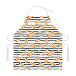 Hot Dog Striped Pattern Print Adjustable Apron