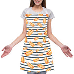 Hot Dog Striped Pattern Print Adjustable Apron